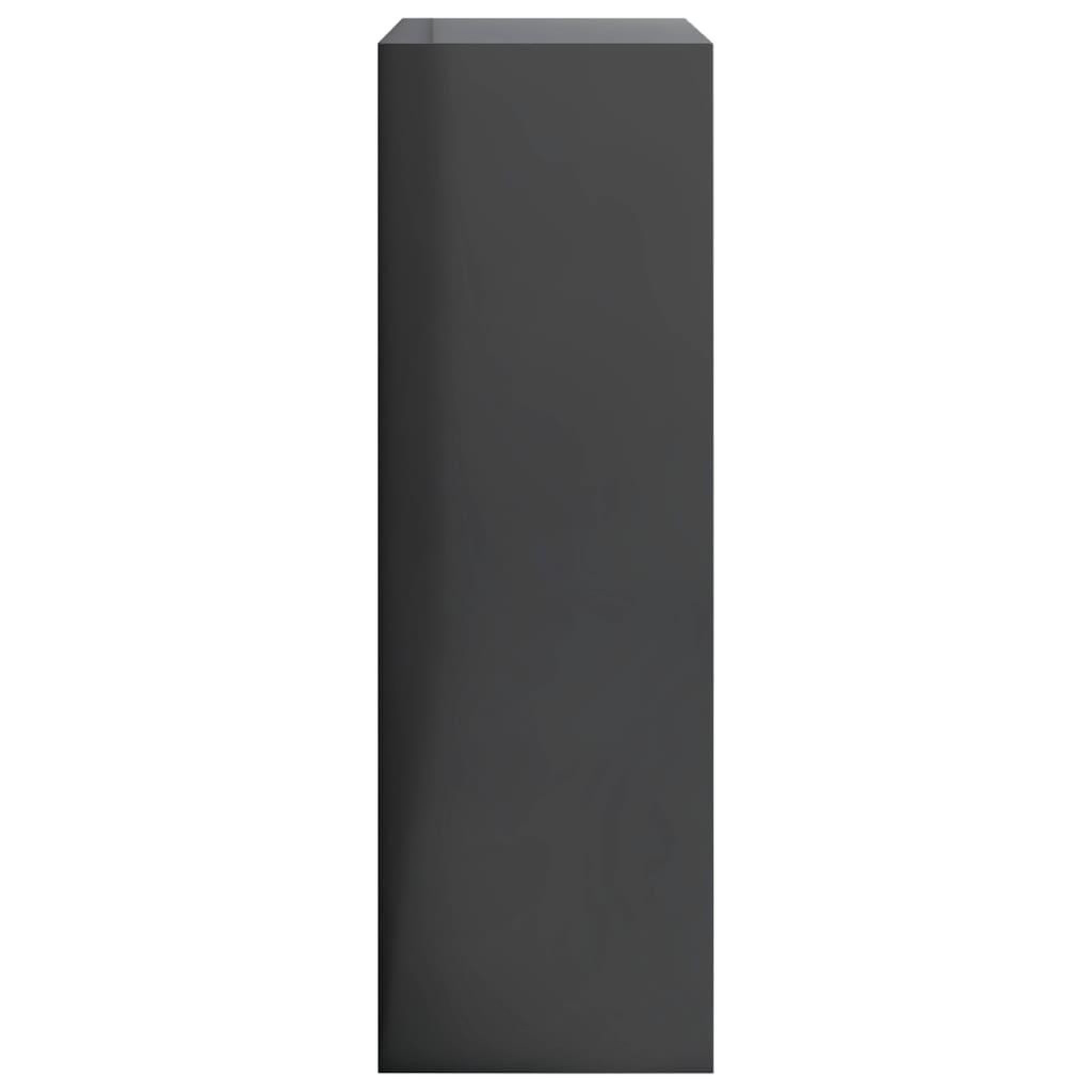Voir la diapositive 5 : VIDAXL Bibliotheque Gris brillant 60x24x76 cm Bois d'ingenierie