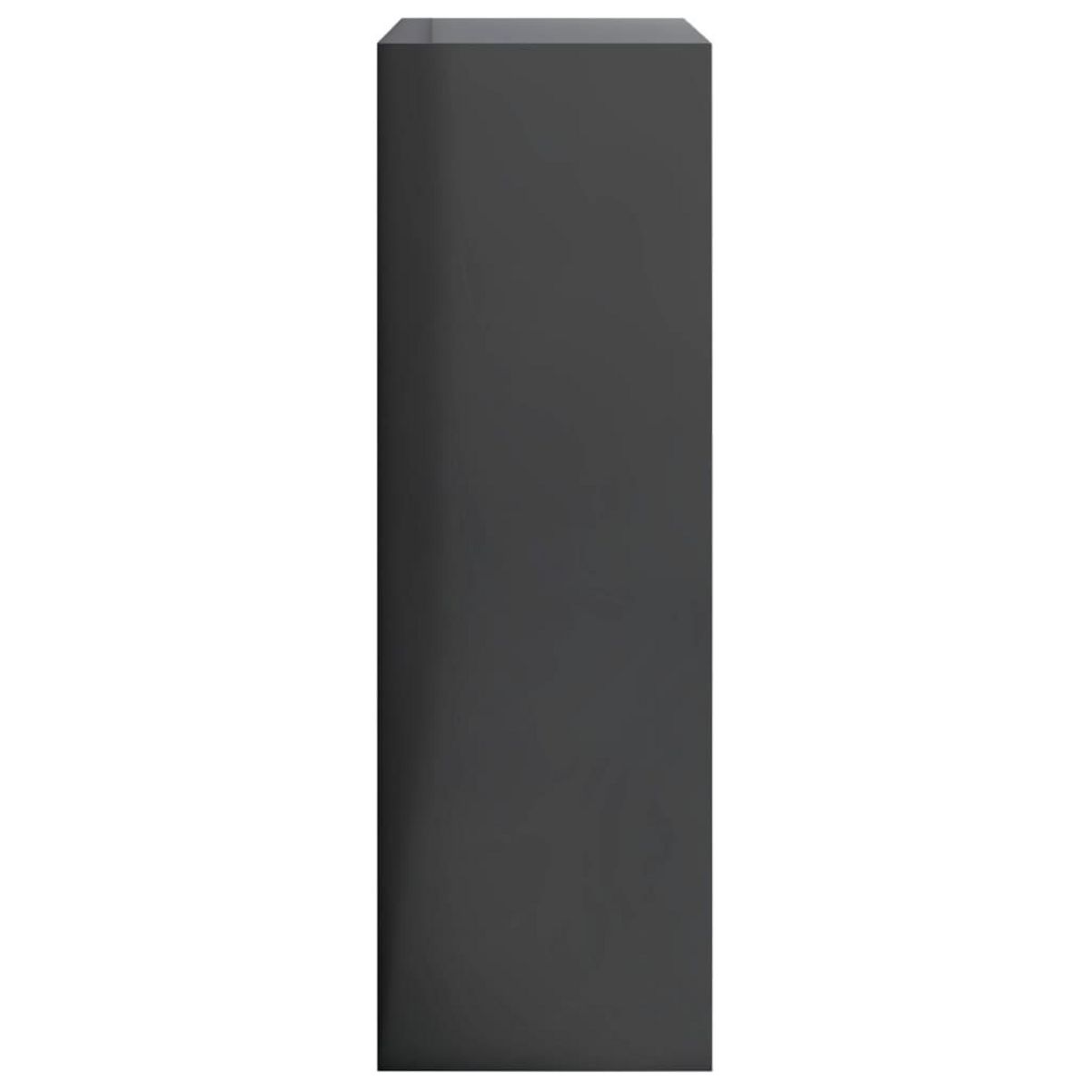 VIDAXL Bibliotheque Gris brillant 60x24x76 cm Bois d'ingenierie