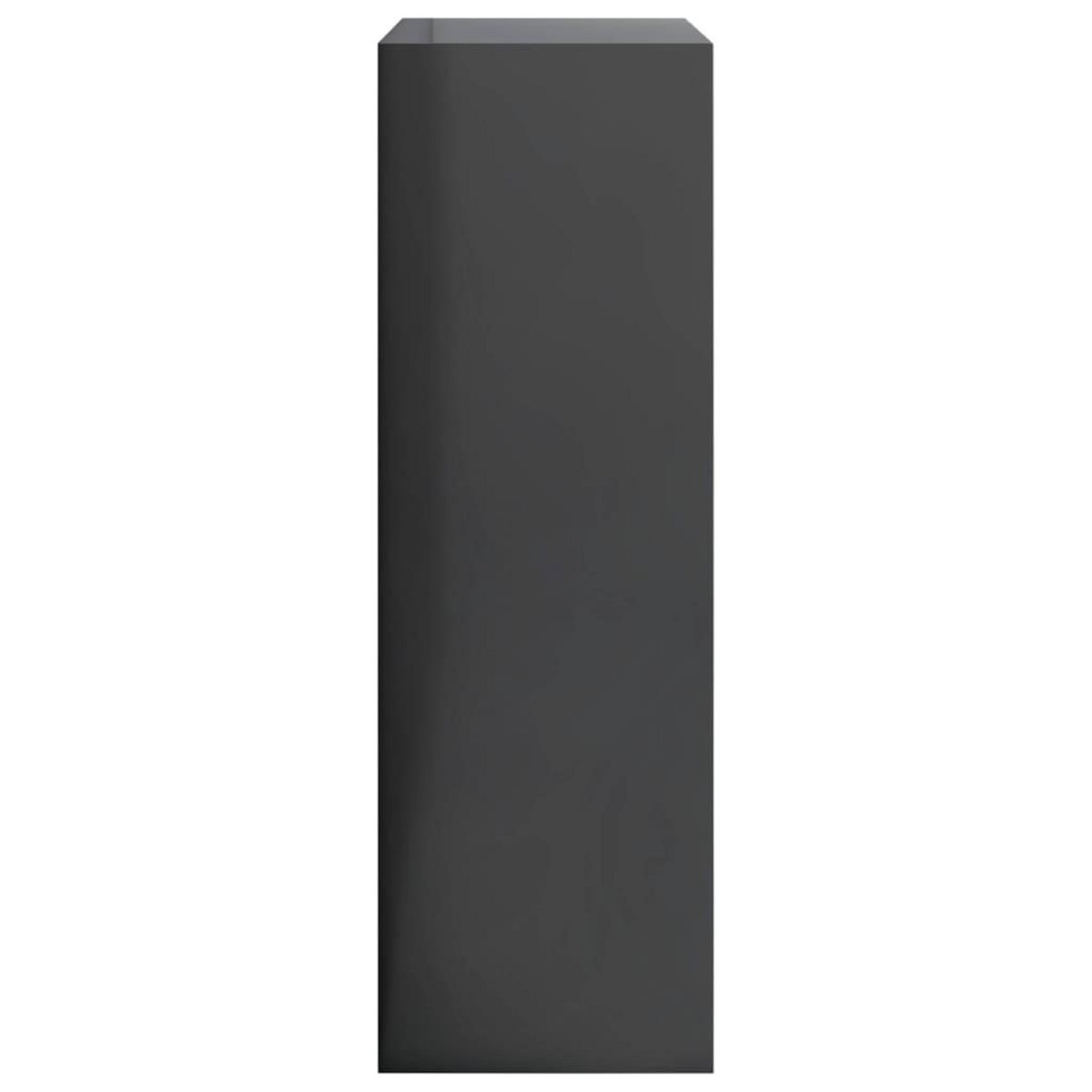 VIDAXL Bibliotheque Gris brillant 60x24x76 cm Bois d'ingenierie