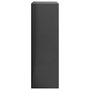 Voir la diapositive 5 : VIDAXL Bibliotheque Gris brillant 60x24x76 cm Bois d'ingenierie