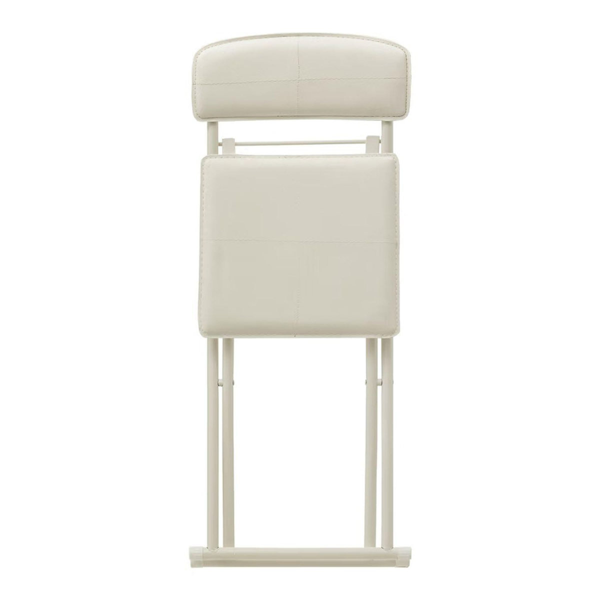 FIVE Lot de 4 chaises pliantes en simili cuir - Beige