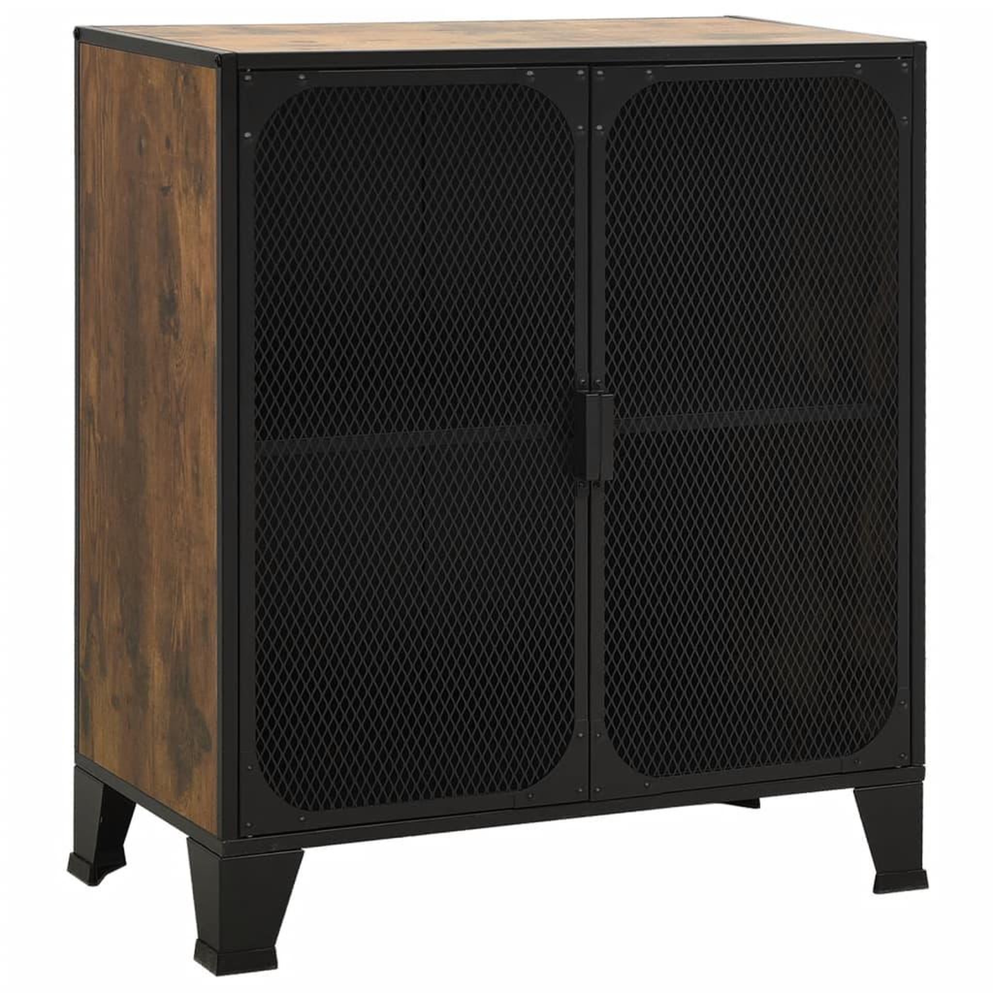 Voir la diapositive 3 : VIDAXL Armoires de rangement 2 pcs Marron 72x36x82 cm Metal et MDF