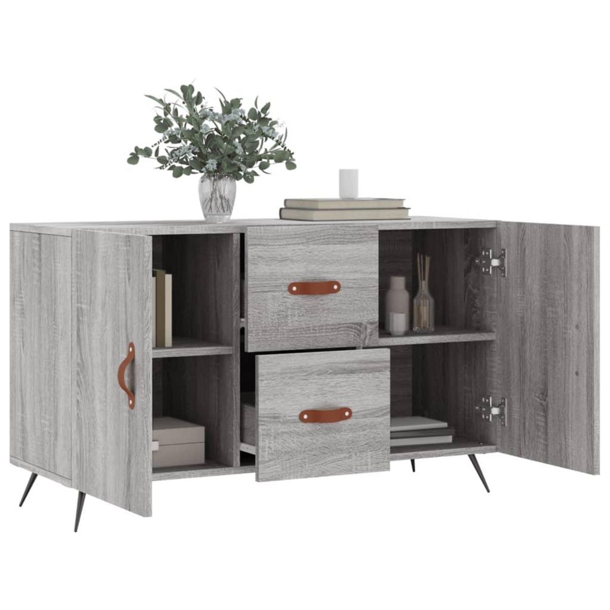 VIDAXL Buffet sonoma gris 100x36x60 cm bois d'ingenierie