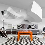 Paris Prix Papier Peint  White Duet. Coloris disponibles : Multicolore