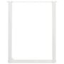 Voir la diapositive 5 : VIDAXL Pieds de table a manger forme de U 2 pcs blanc 70x(72-73) cm
