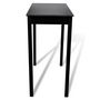 Voir la diapositive 3 : VIDAXL Set de 1 table de bar et 4 tabourets noir