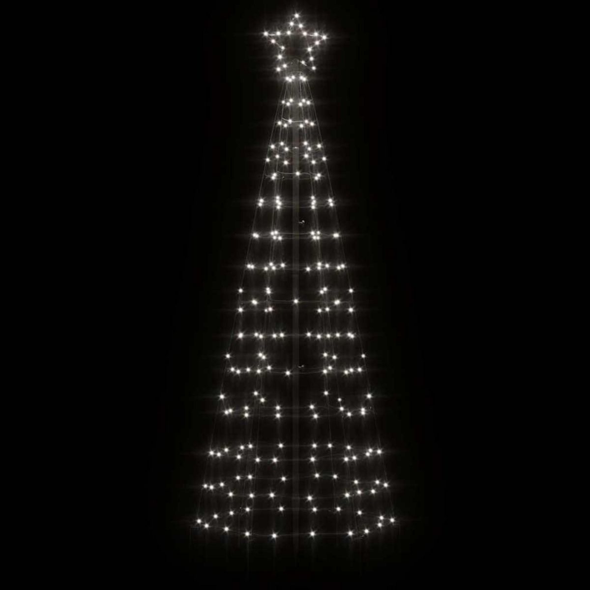 VIDAXL Sapin de Noël a LED avec piquets 220 LED blanc froid 180 cm