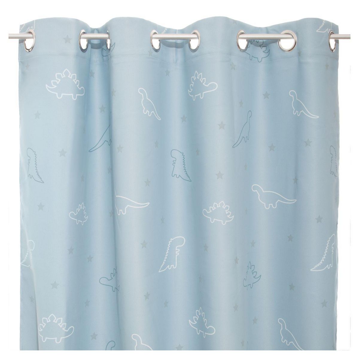 ATMOSPHERA FOR KIDS Rideau Occultant Phosphorescent motifs étoiles et dinosaures