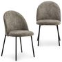 Voir la diapositive 1 : IDIMEX Lot de 2 chaises CASSIE en tissu