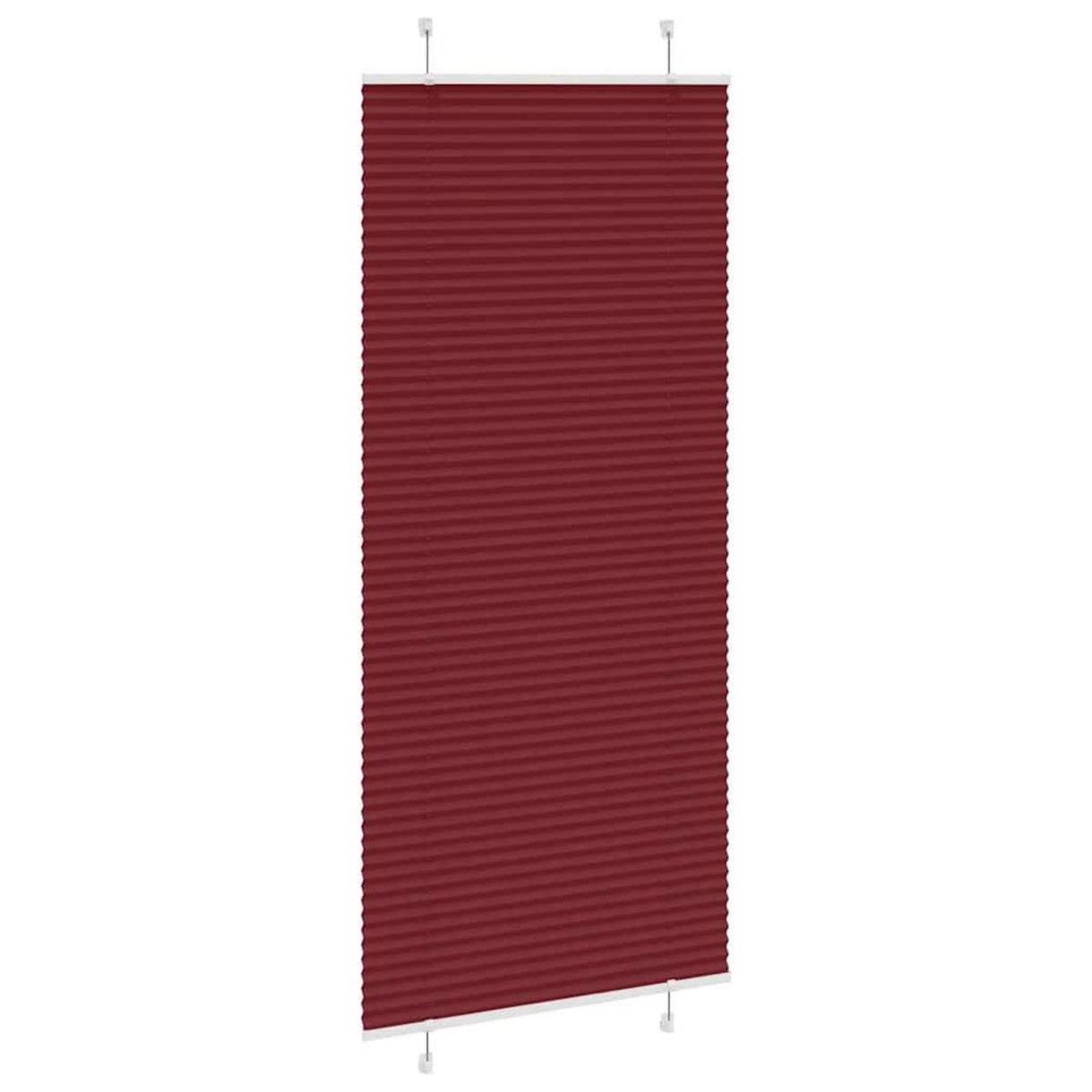 VIDAXL Store plisse rouge bordeaux 95x200 cm largeur du tissu 94,4 cm
