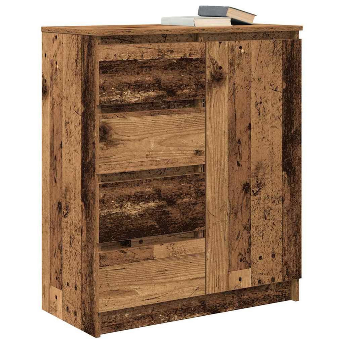 VIDAXL Buffet avec tiroirs vieux bois 71x35x84 cm bois d'ingenierie
