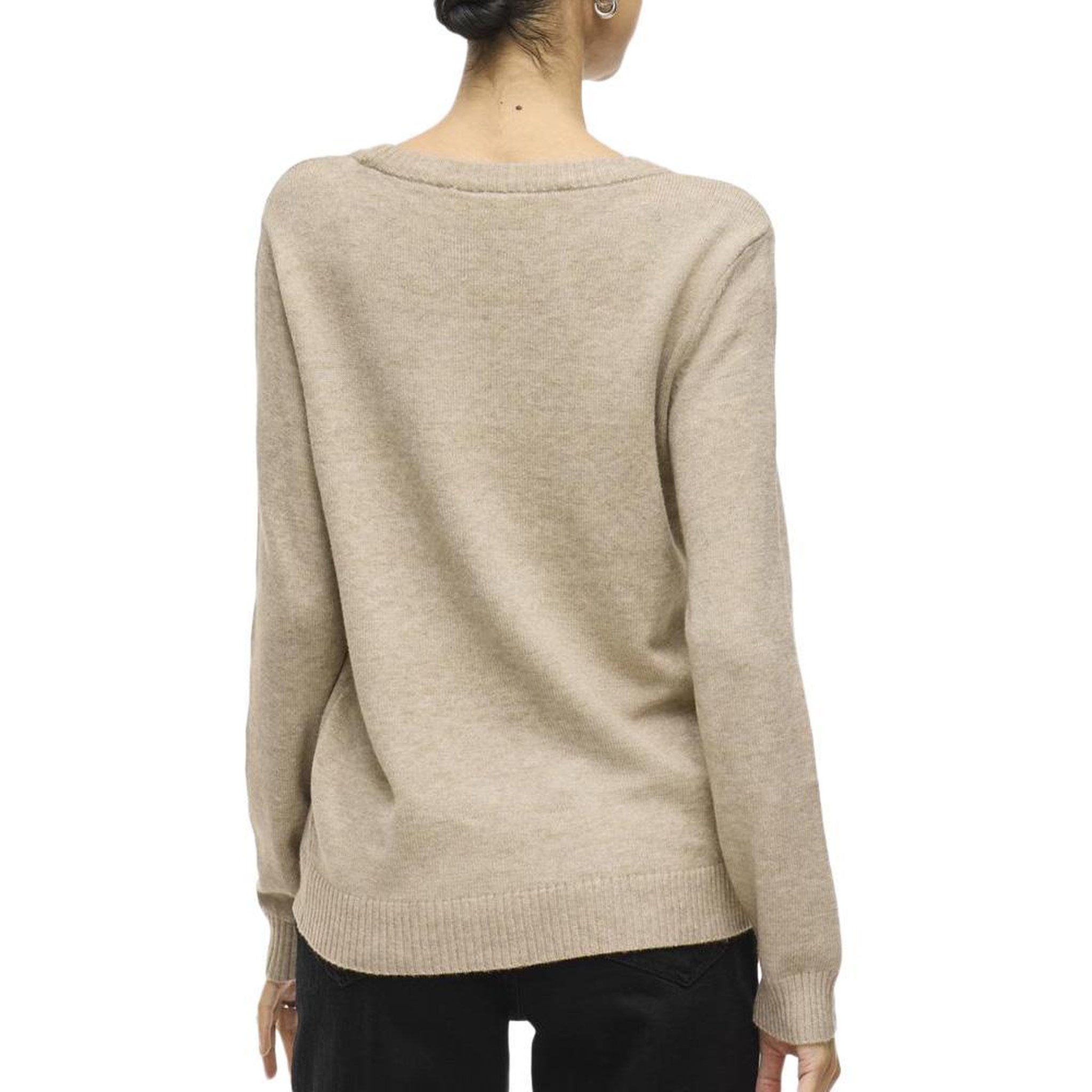 Voir la diapositive 2 : Vila Pull Beige Beige Femme Vila Viril