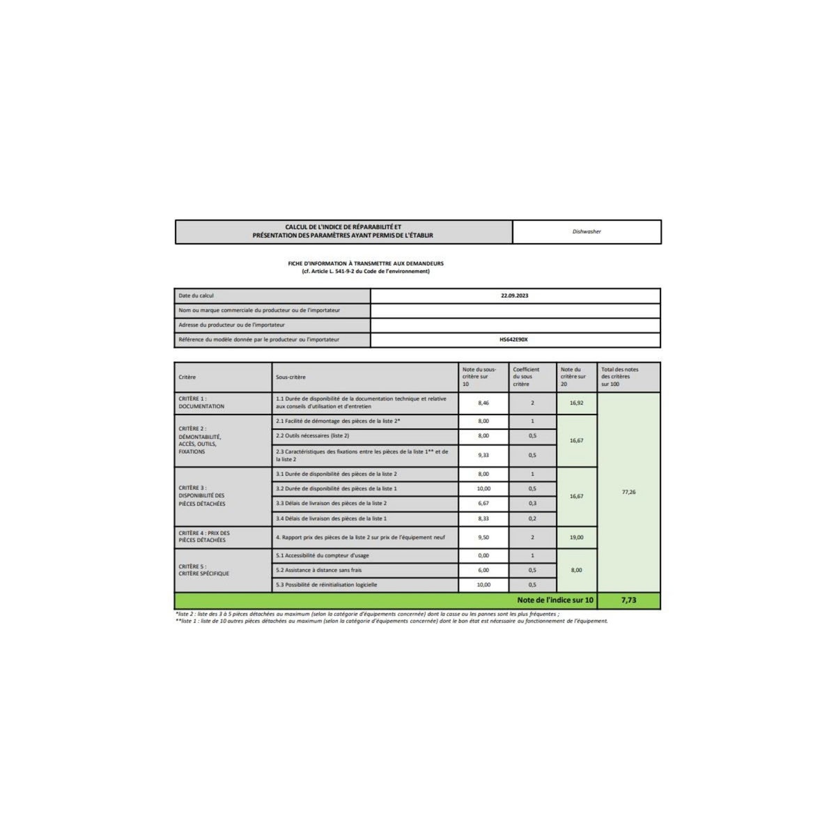Hisense Lave-vaisselle 60cm 13 couverts 47db inox - HS642E90X