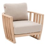 HESPERIDE Fauteuil de salon de jardin en bois LEMINDO - Beige