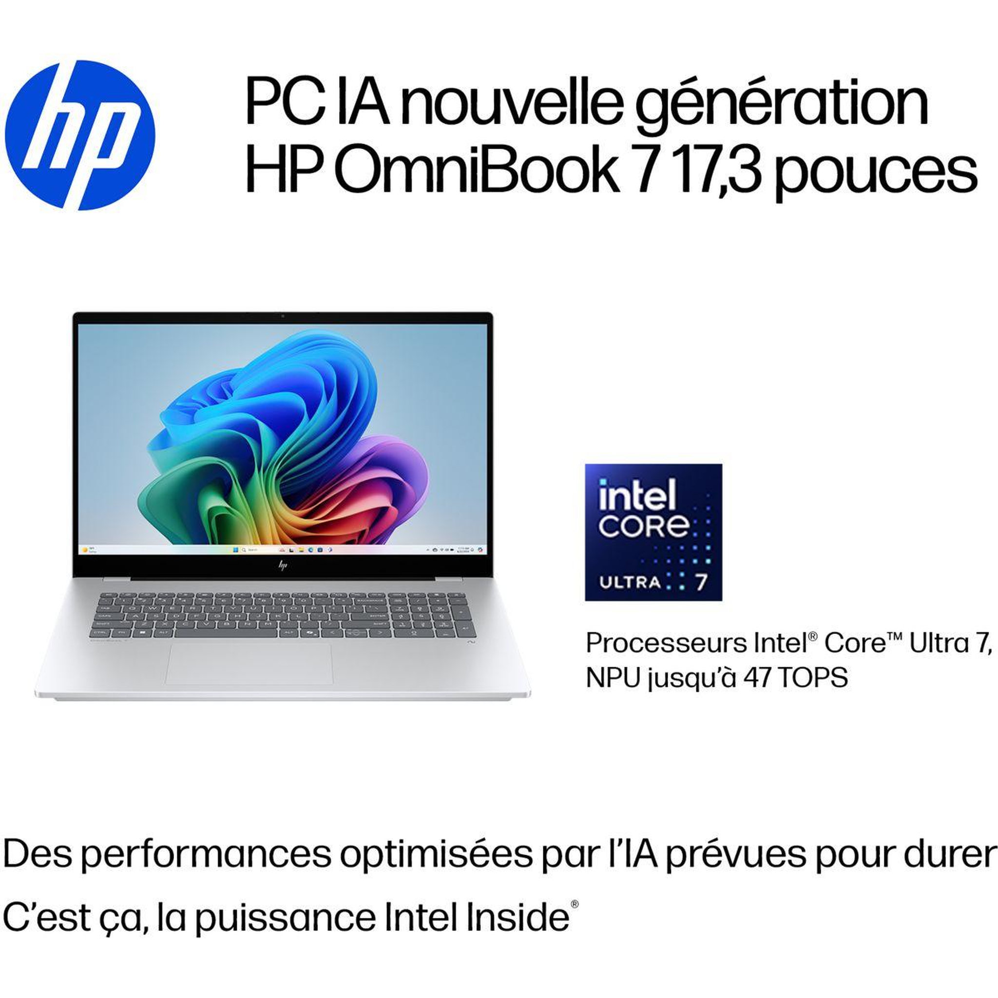 Voir la diapositive 2 : HP Ordinateur portable OmniBook 7 17-dc0003nf Copilot+PC