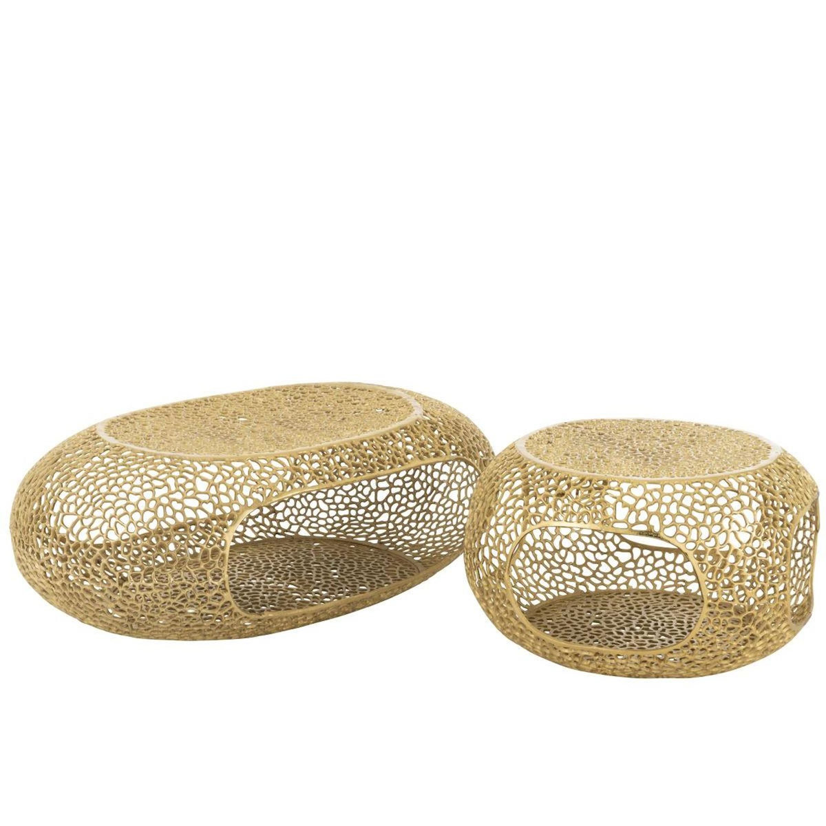 Paris Prix Table Basse en Métal  Cecelia  118cm Doré