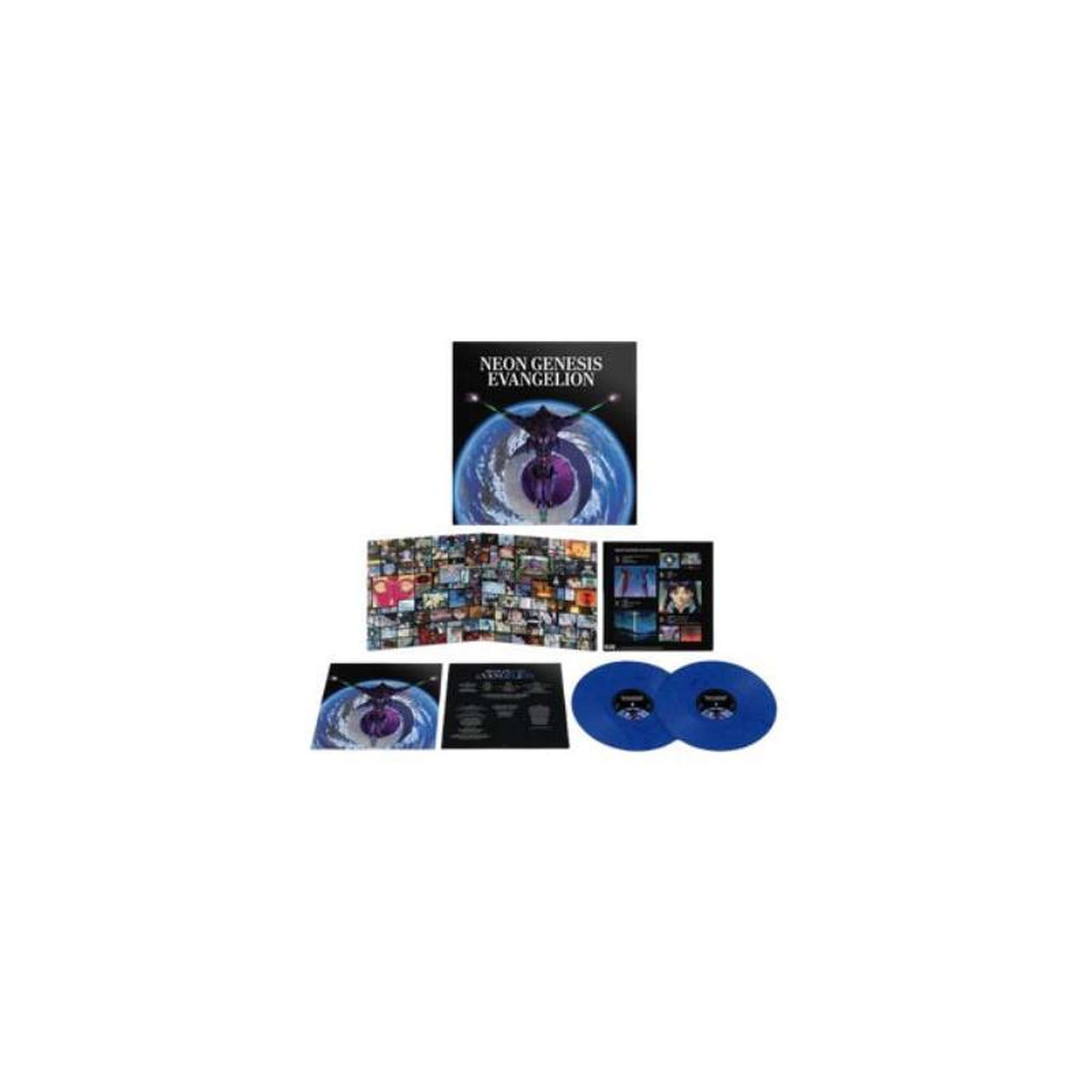 Vinyle neon genesis evangelion bleu blue edition