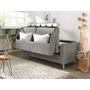 Voir la diapositive 4 : LISA DESIGN Timo - canapé 3 places convertible express couchage quotidien 140 cm matelas 12 cm en tissu