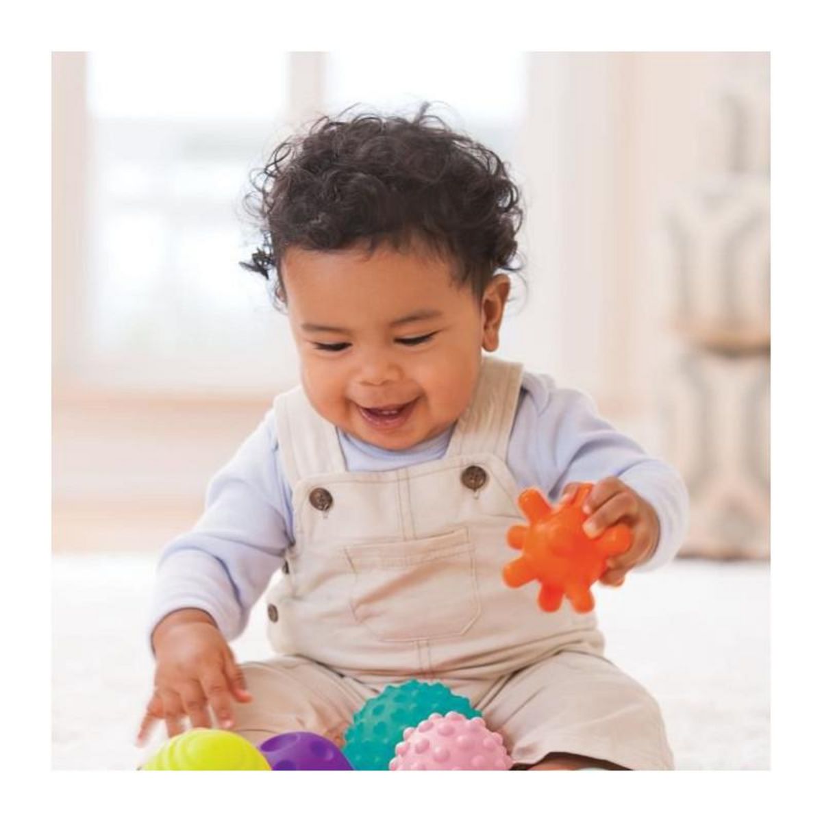 INFANTINO INFANTINO Set de 10 balles sensorielles multicolores