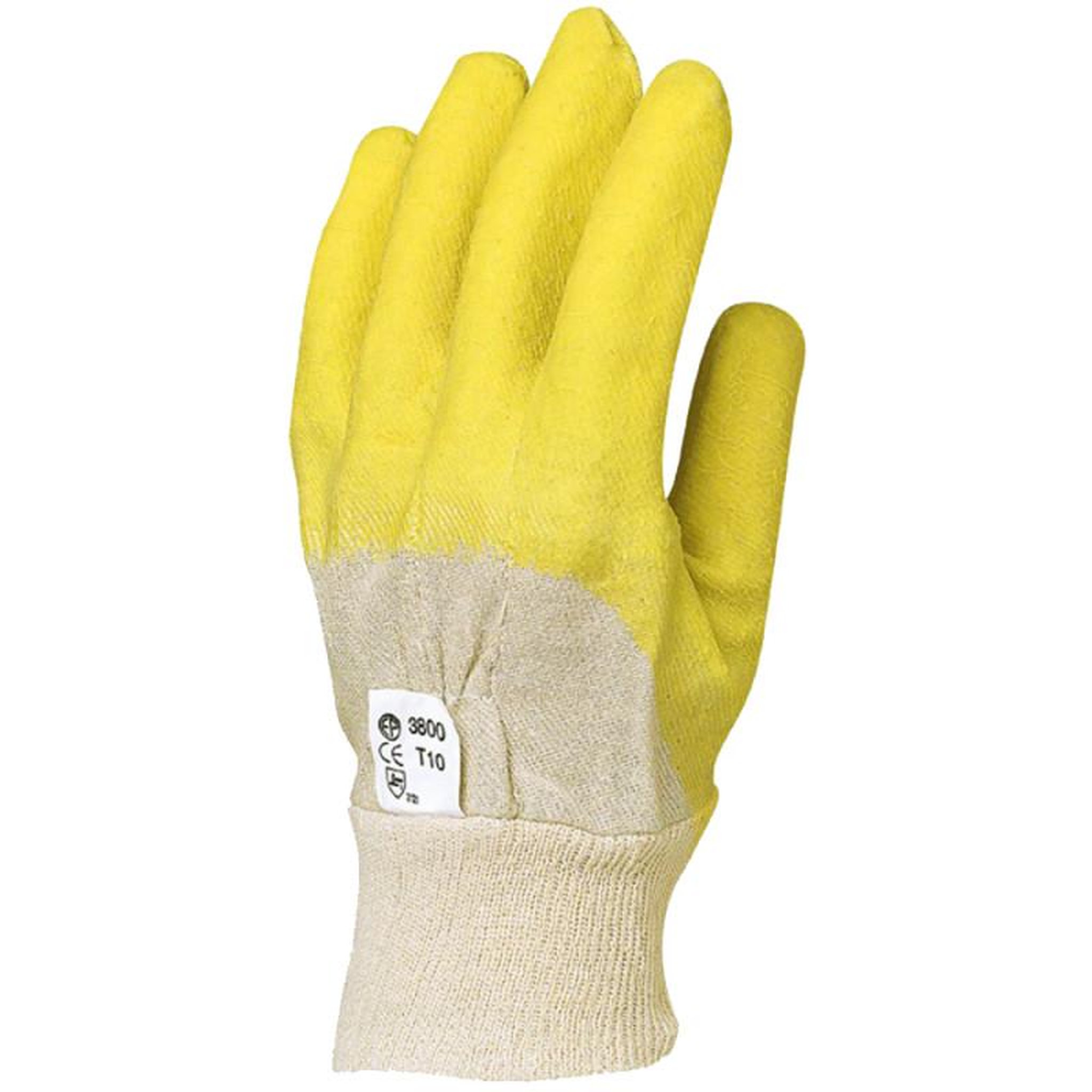Voir la diapositive 2 : Coverguard Gant de travail EUROTECHNIQUE enduit latex crêpé gris jaune T10 COVERGUARD 3800