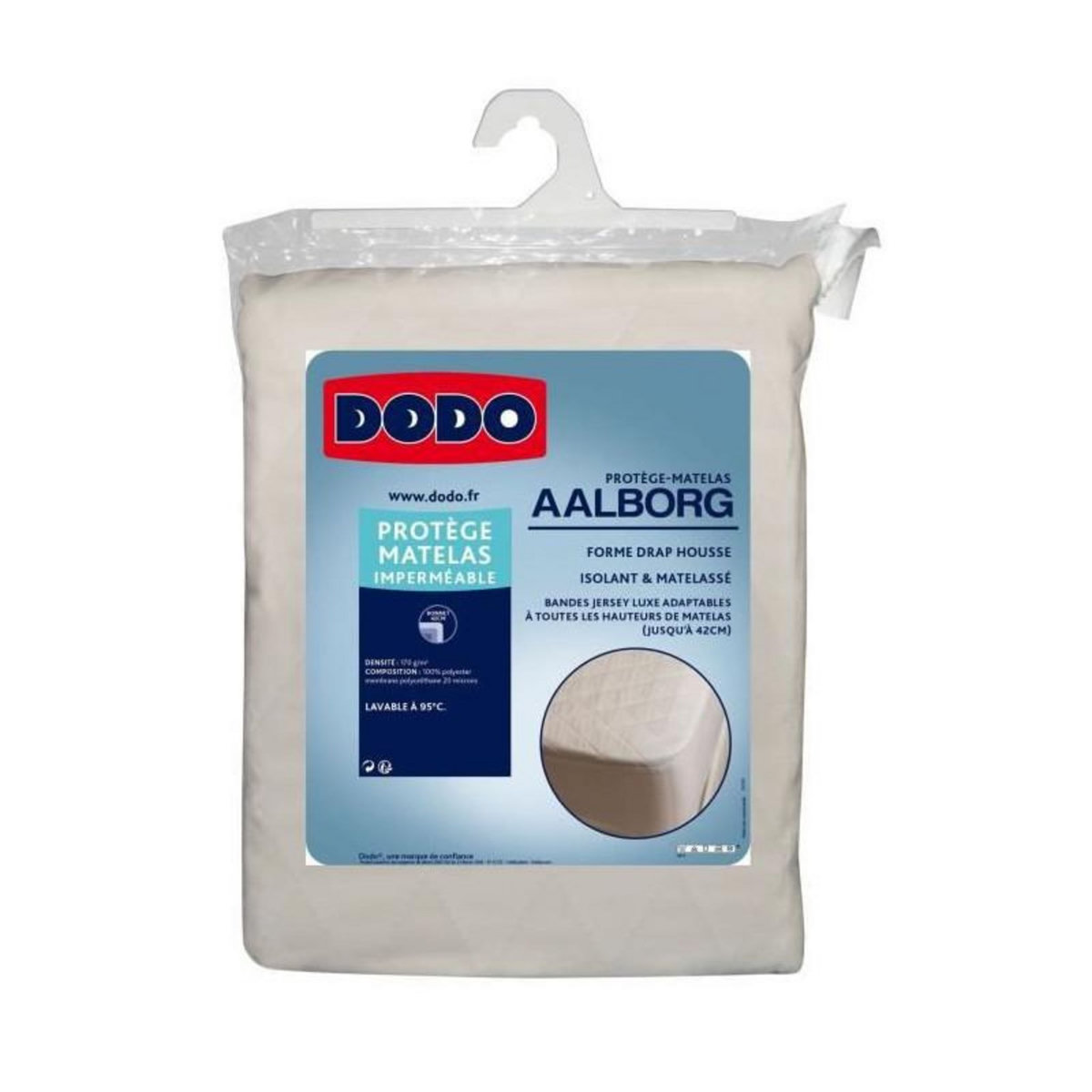 DODO DODO Protege matelas Aalborg - Matelasse et impermeable - 90x190 cm