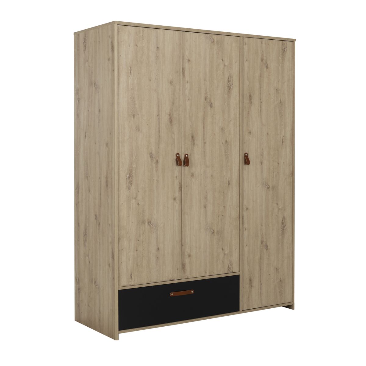 Armoire 3 portes 1 tiroir  L152xH200xP60cm MARCUS