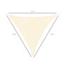 Voir la diapositive 3 : OUTSUNNY Voile d'ombrage triangulaire 5 x 5 x 5 m toile ombrage HDPE respirant blanc cassé