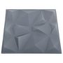 Voir la diapositive 5 : VIDAXL Panneaux muraux 3D 12 pcs 50x50 cm gris diamant 3 m^2