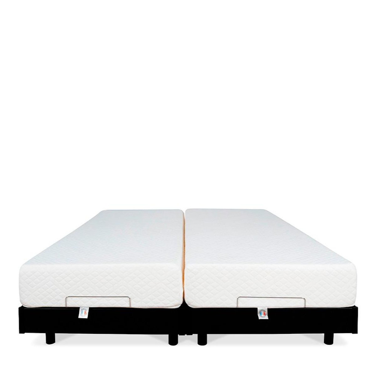 BELLECOUR BELLECOUR LITERIE | Ensemble Duo FLEX | Sommiers électriques + Matelas Mémoire de forme