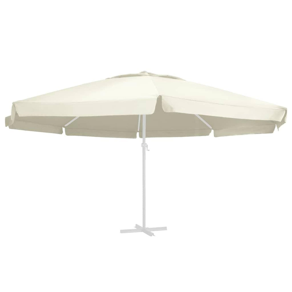VIDAXL Tissu de remplacement pour parasol d'exterieur Sable 610 cm