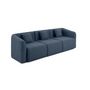 Voir la diapositive 4 : LISA DESIGN Ikare - canapé modulable 3 places - en tissu