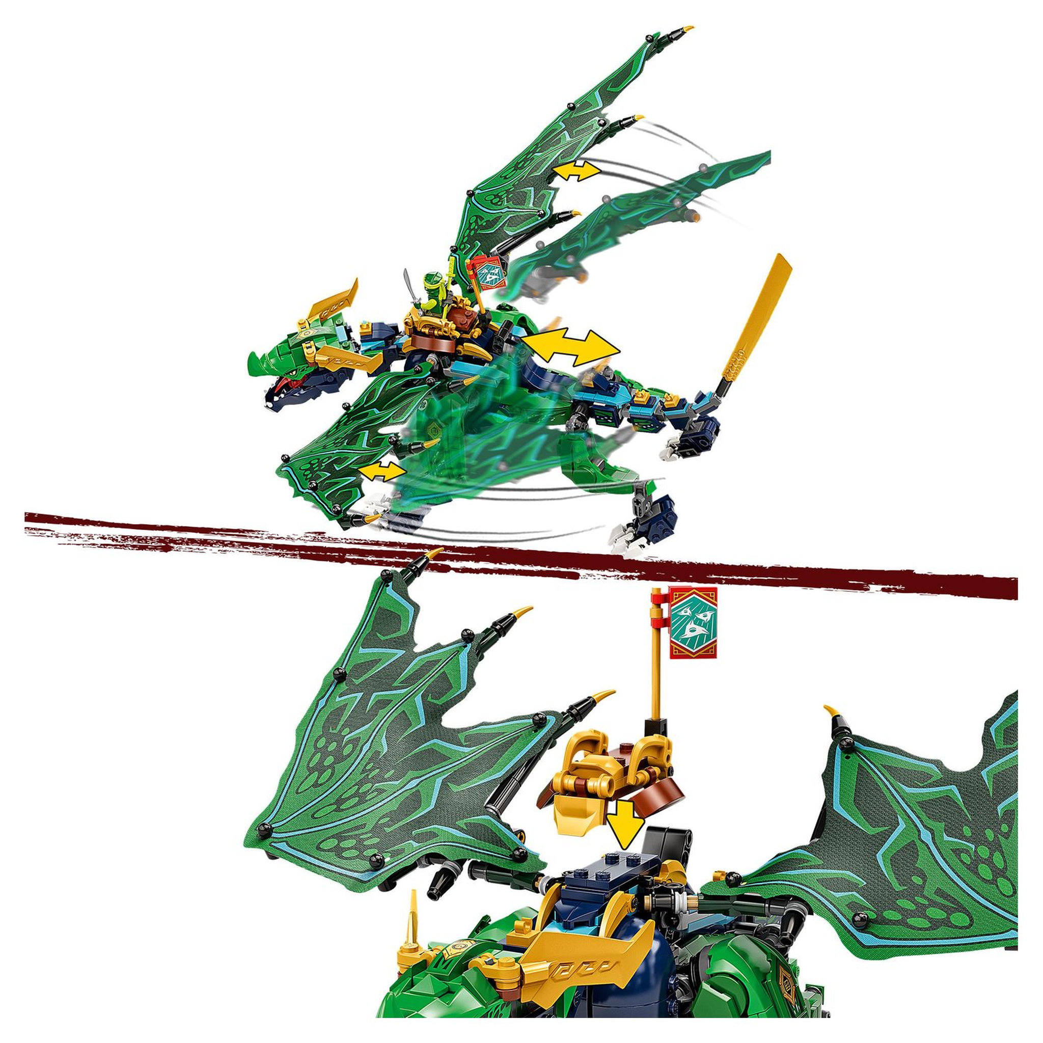 Voir la diapositive 6 : LEGO Ninjago 71766 - Le dragon légendaire de Lloyd, Jouet pour Filles et Garçons +8 Ans avec Figurines Serpent Vipère et Python avec bannière de mission à collectionner