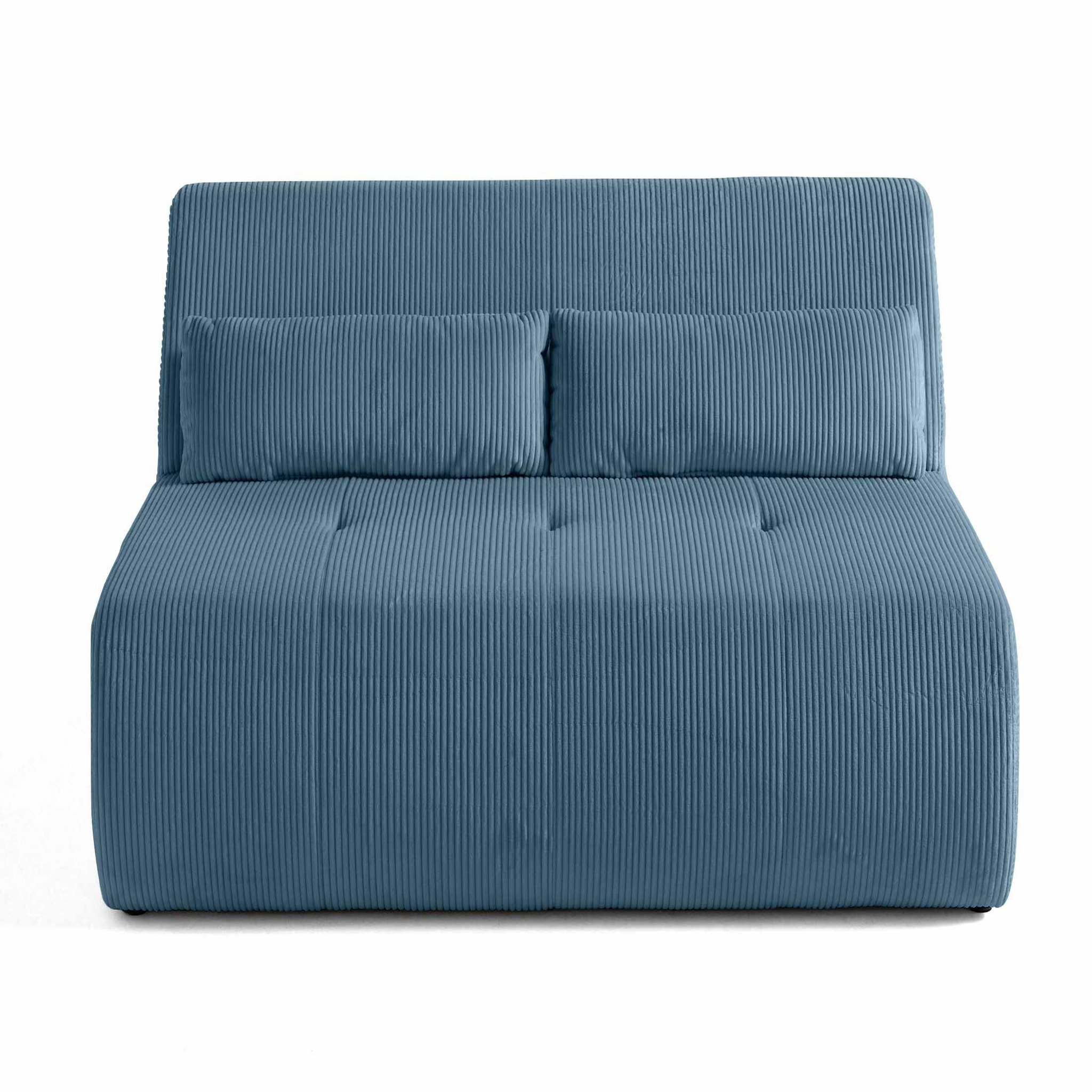 Voir la diapositive 1 : LISA DESIGN Onyx - canapé droit 2 places - en velours côtelé