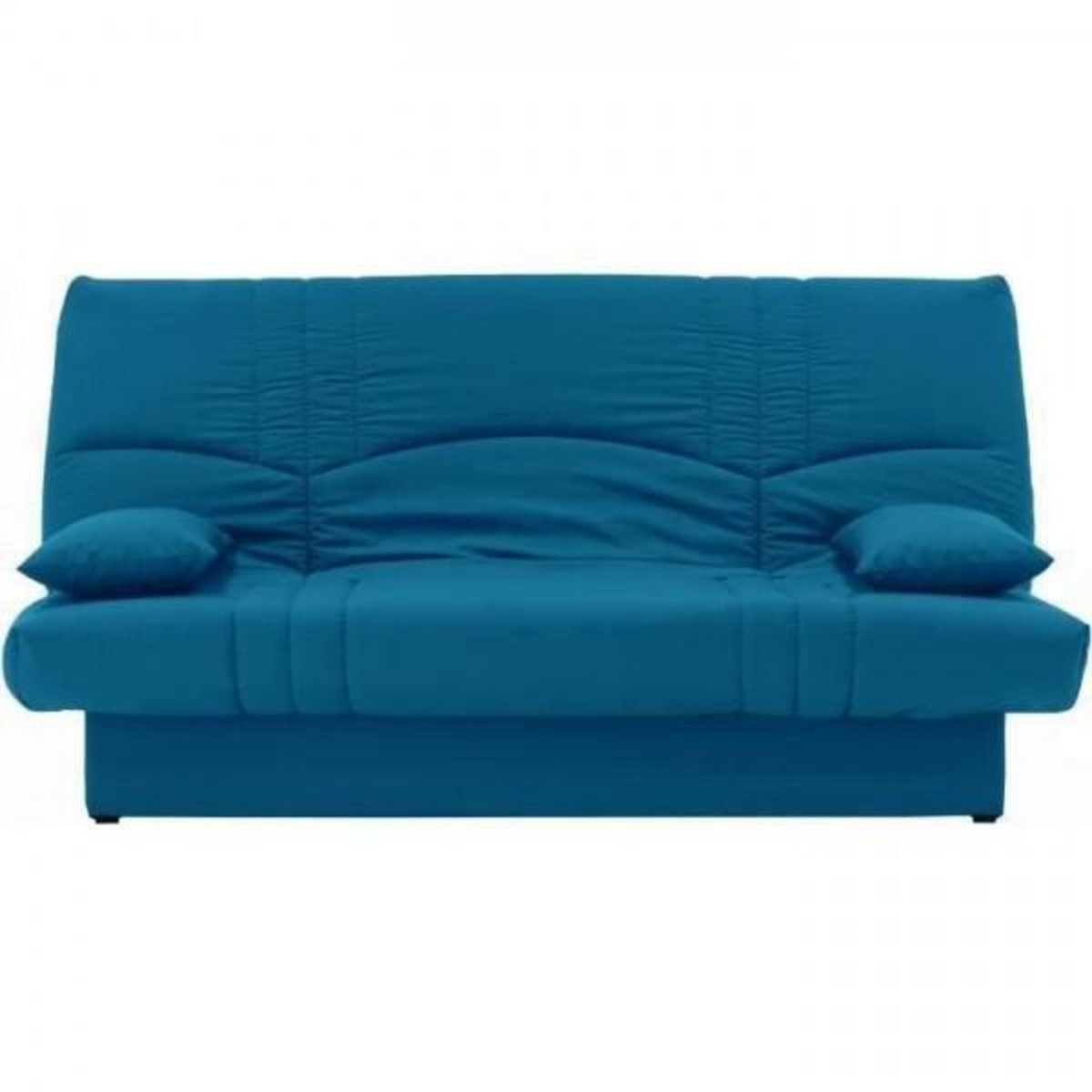MARKET24 Banquette clic clac 3 places - Tissu bleu canard - Style Contemporain - L 190 x P92 cm - DREAM