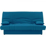 MARKET24 Banquette clic clac 3 places - Tissu bleu canard - Style Contemporain - L 190 x P92 cm - DREAM
