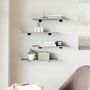 Voir la diapositive 3 : VIDAXL Étagères murales 4 pcs sonoma gris 60x20x1,5 cm bois ingénierie