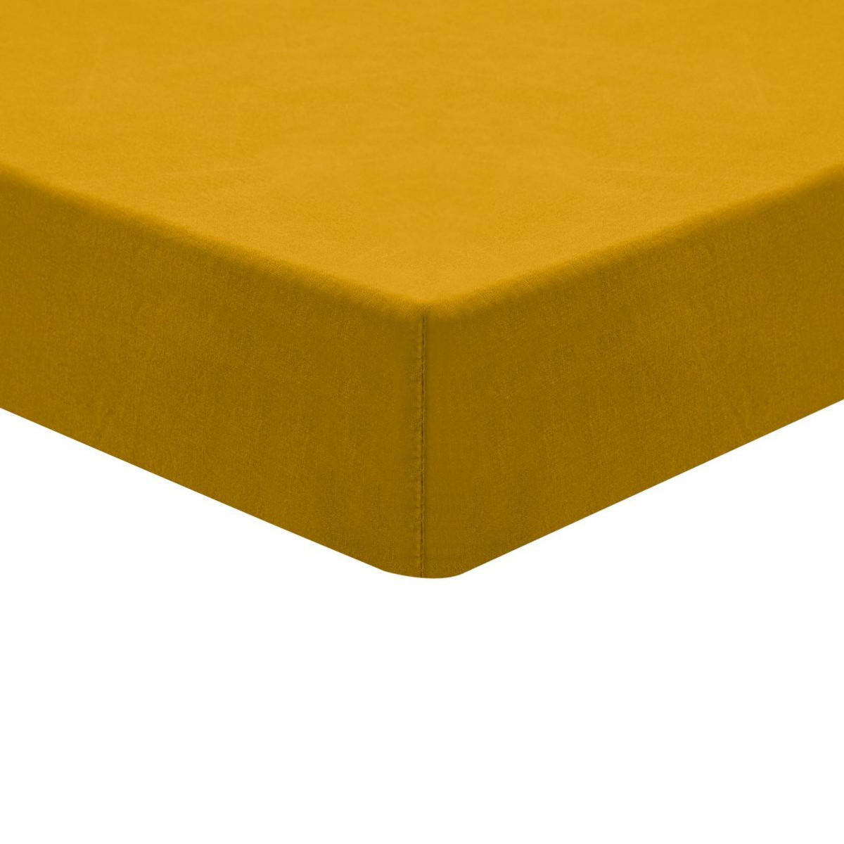 Sensei Maison Drap housse en coton lavé biologique bonnet 30 cm ORGANIKA