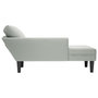 Voir la diapositive 5 : VIDAXL Fauteuil long et coussin et accoudoir droit gris clair velours