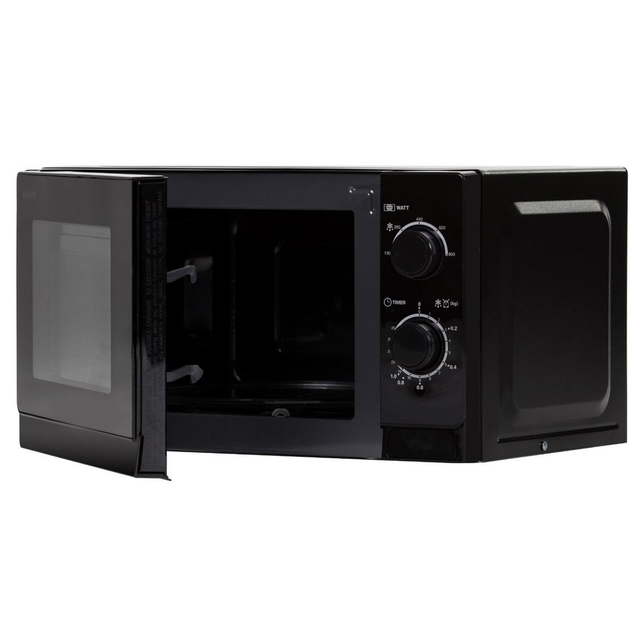 Voir la diapositive 3 : Sharp Micro-ondes solo 20l 800w noir - r200bkw