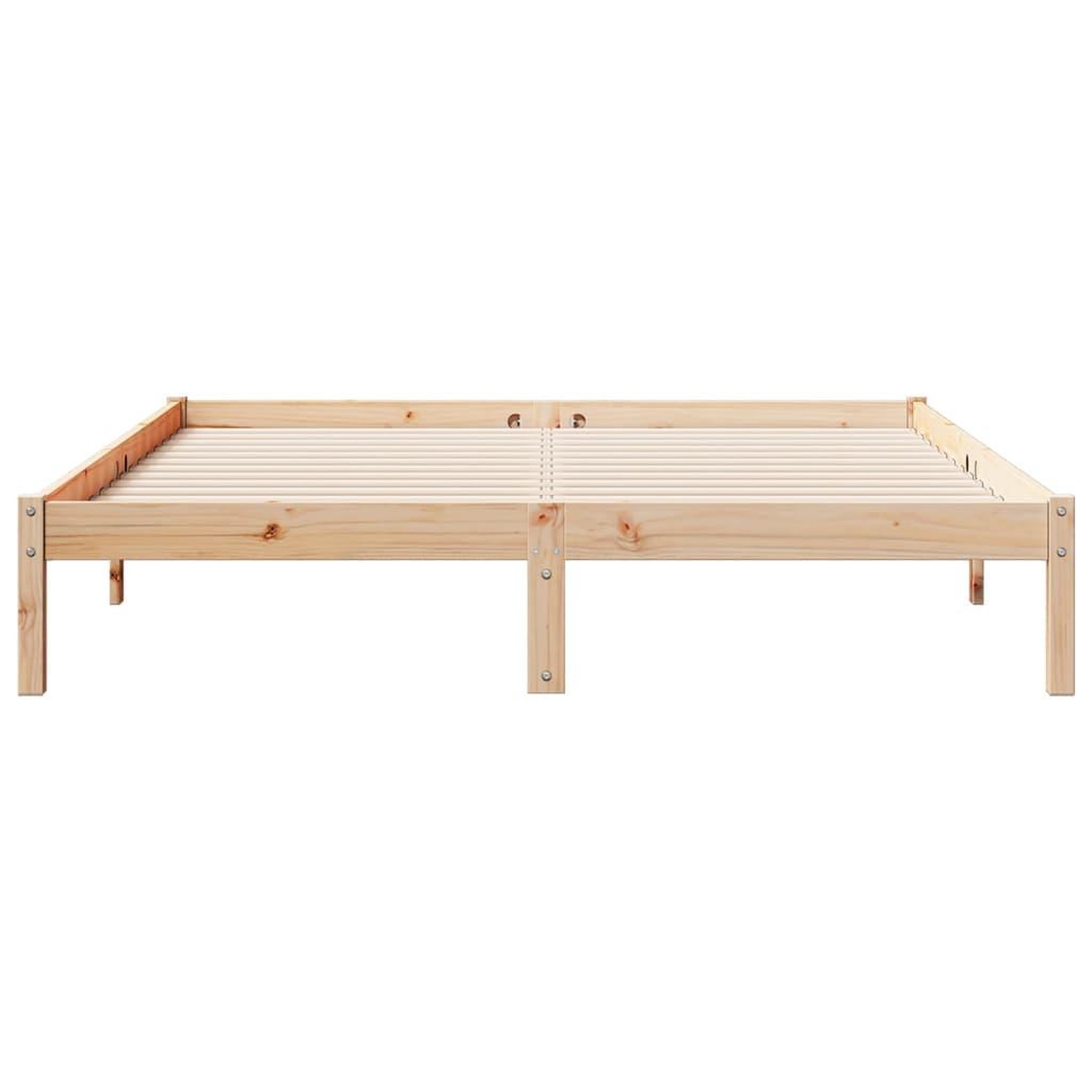 Voir la diapositive 4 : VIDAXL Cadre de lit extra long sans matelas 140x220 cm bois massif pin