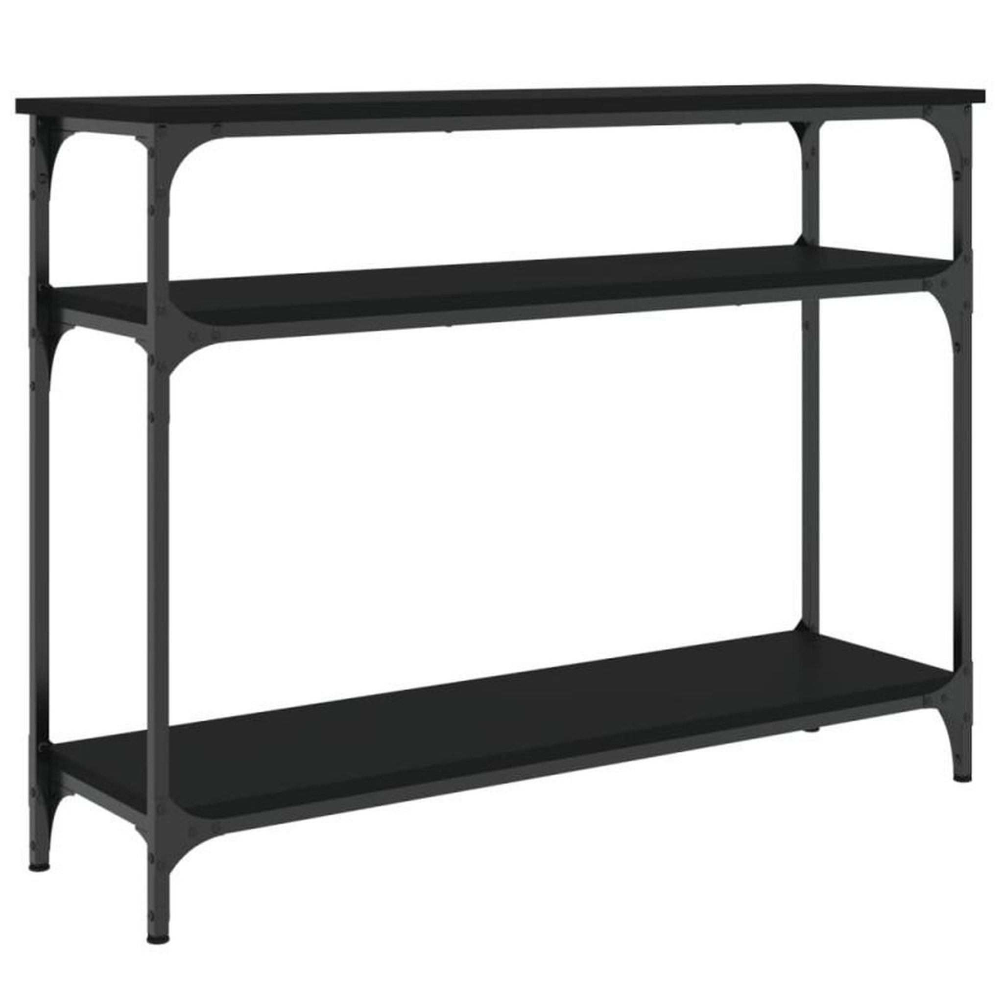 Voir la diapositive 2 : VIDAXL Table console noir 100x29x75 cm bois d ingénierie