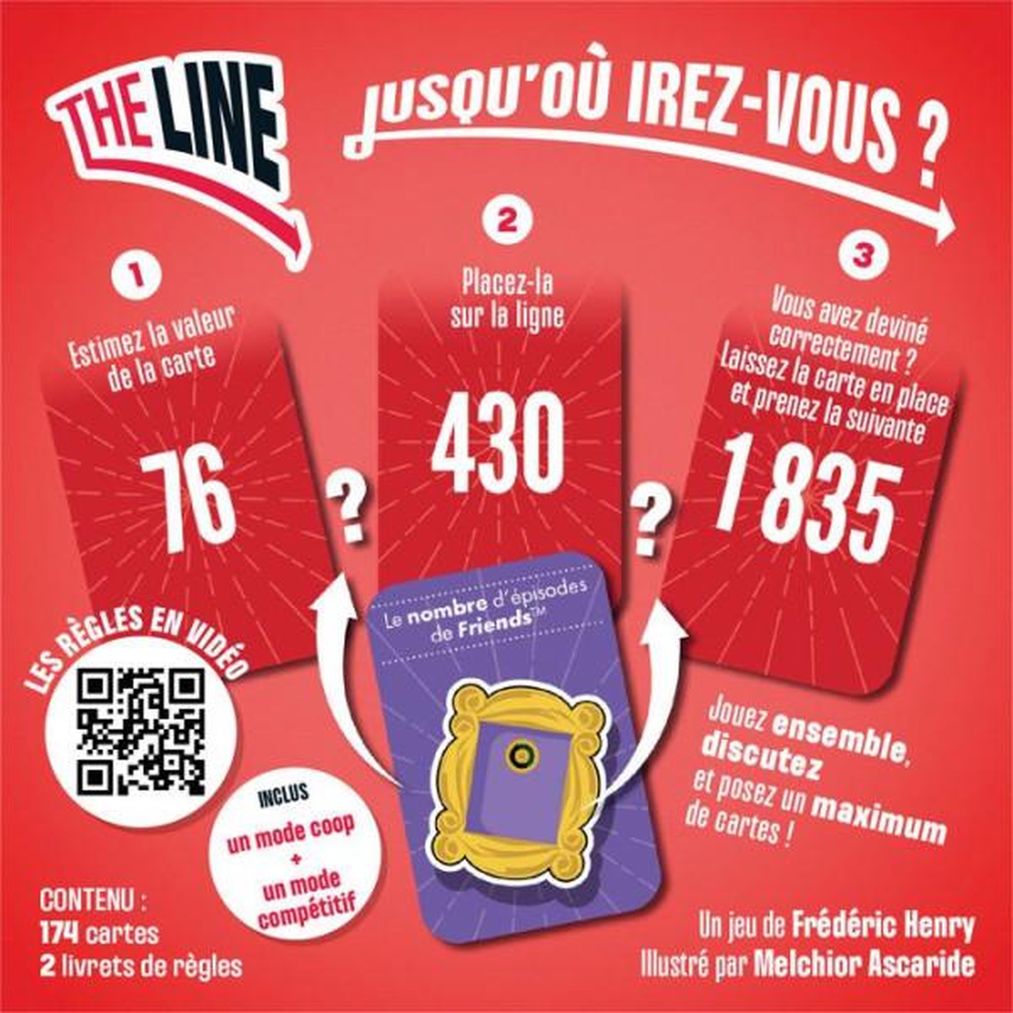 Voir la diapositive 3 : Asmodee The Line Rouge - Jeu de societe