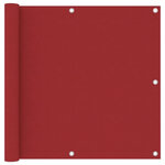 VIDAXL Ecran de balcon Rouge 90x600 cm Tissu Oxford