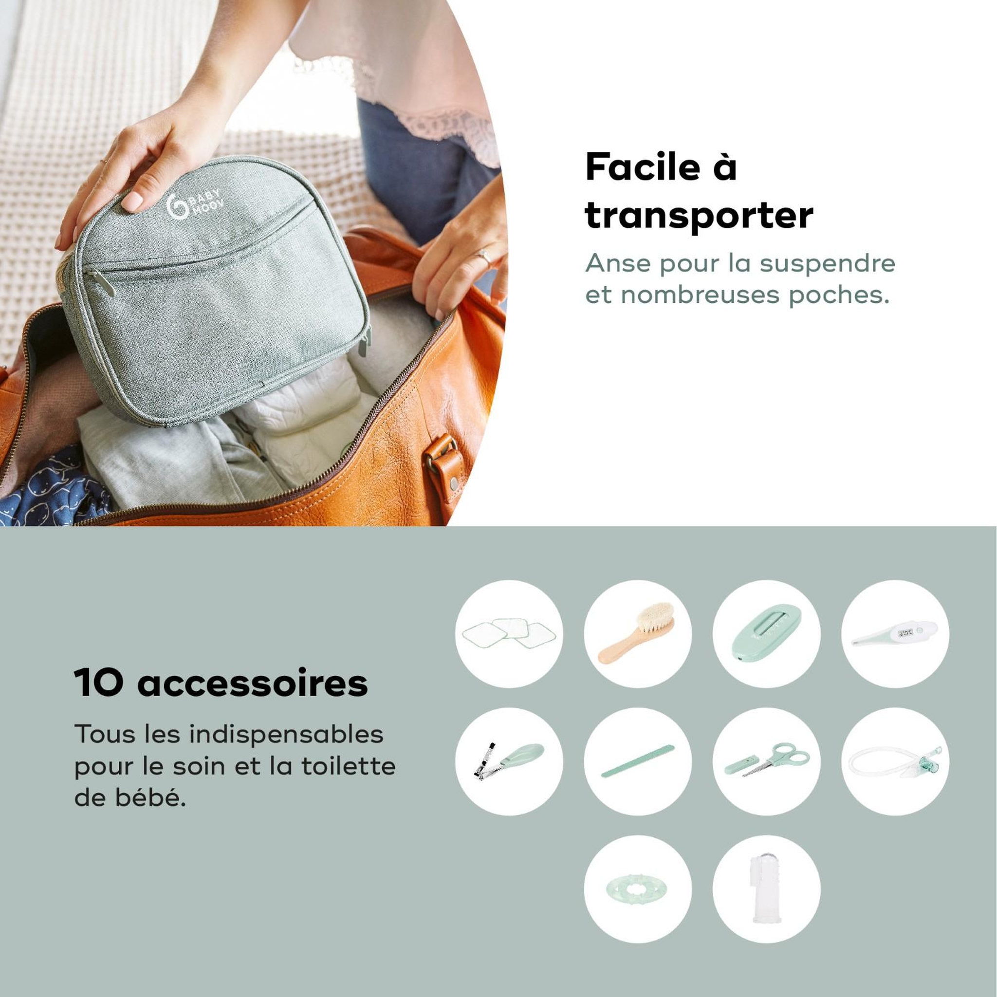 Voir la diapositive 4 : BABYMOOV COMPACT GROOMING SET