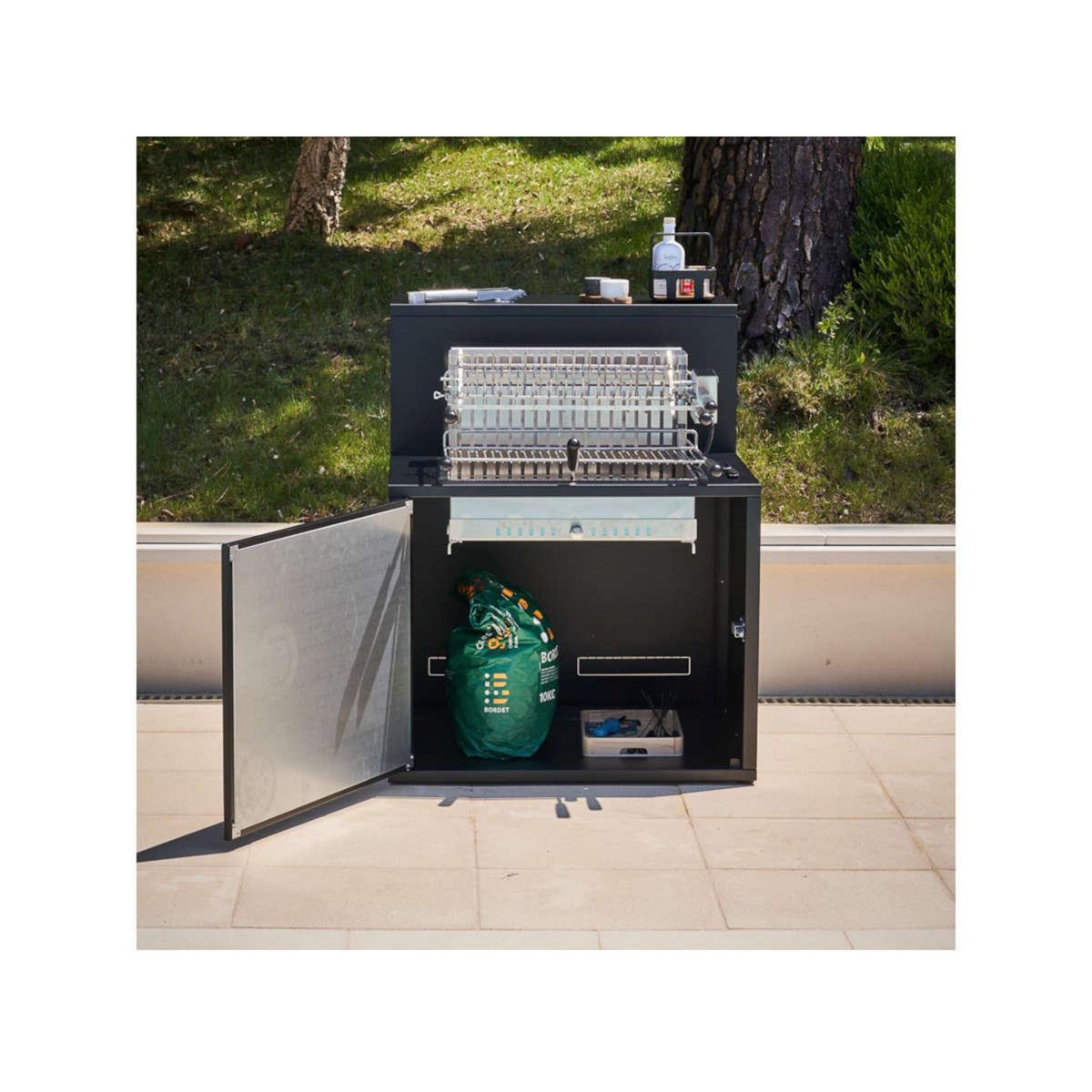 FORGE ADOUR Support plancha SGAF 66 CBN gril acier fermé 66 Comptoir