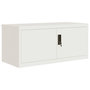 Voir la diapositive 3 : VIDAXL Classeur blanc 90x40x130 cm acier