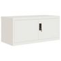 Voir la diapositive 3 : VIDAXL Classeur blanc 90x40x130 cm acier