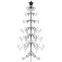 Voir la diapositive 3 : VIDAXL Arbre de Noël en metal pour decoration noir 180 cm