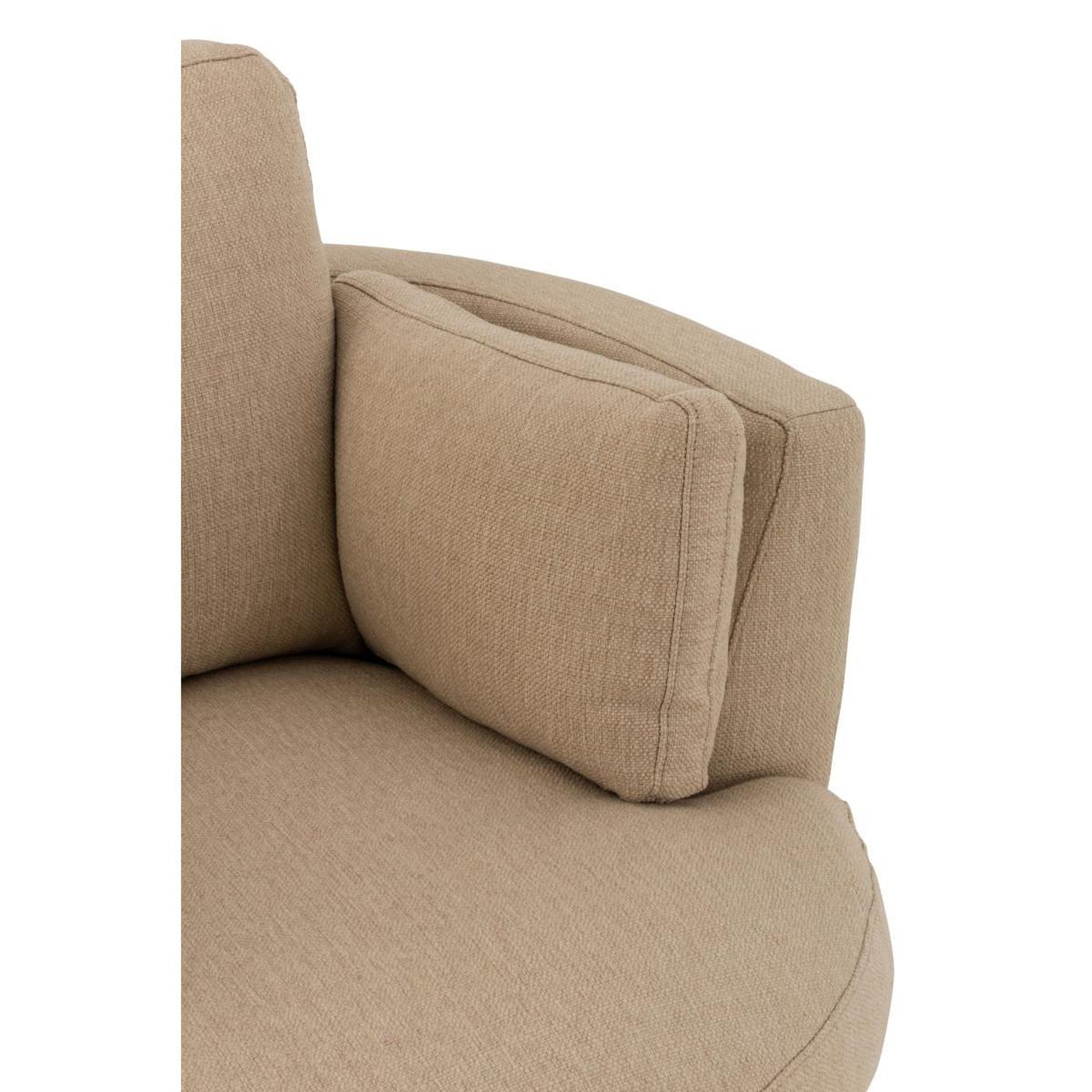 Voir la diapositive 6 : J-LINE Fauteuil Pivotant  Swiv  109cm Beige