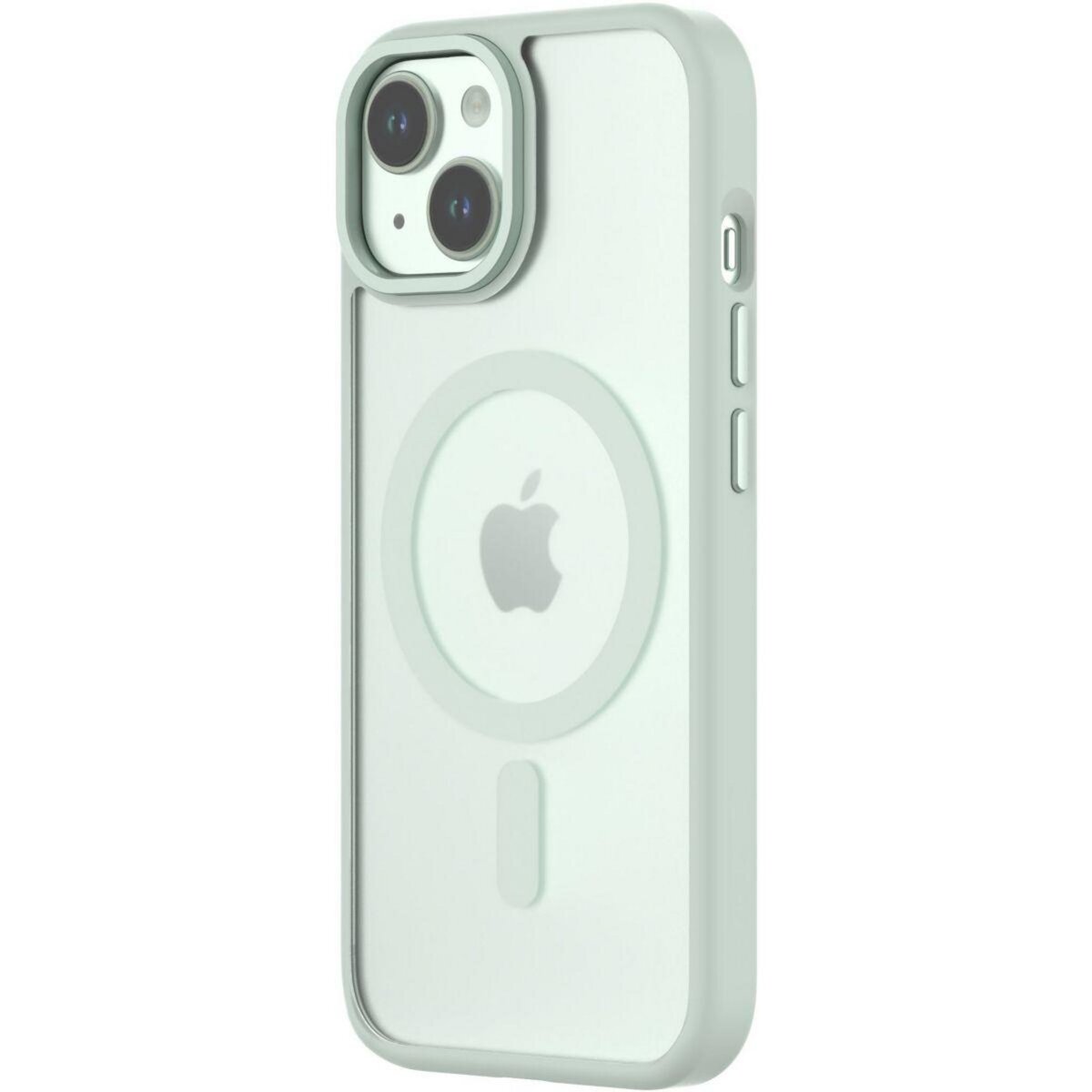 Qdos Coque bumper Iphone 15 Hybrid soft SNAP MagSafe Vert